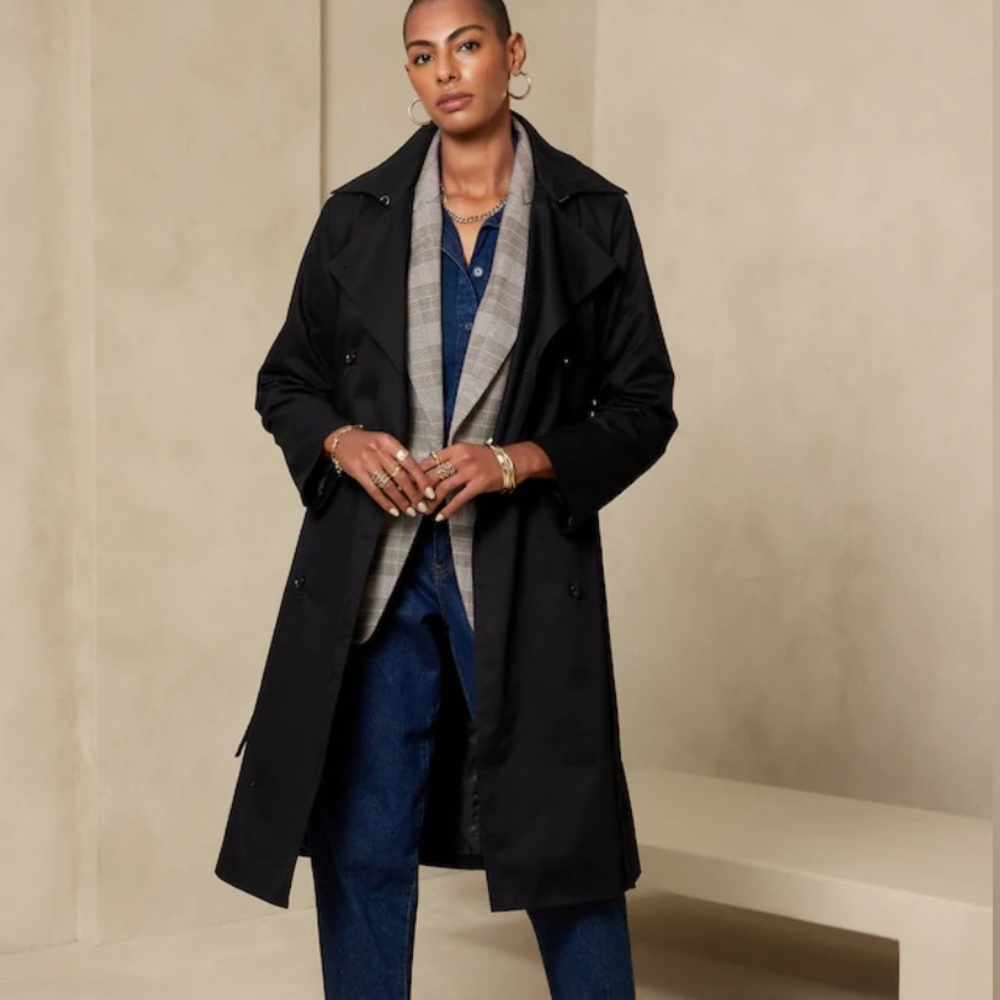 Black trench coat